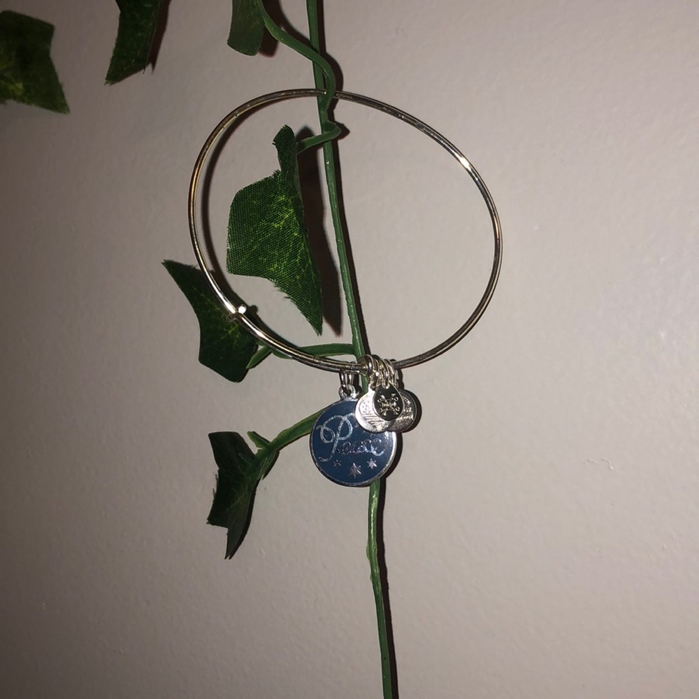 “Peace” Alex And Ani Charm Bracelet